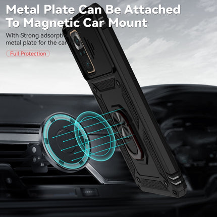 Sliding Camshield Holder Phone Case, For Xiaomi Redmi Note 10 Pro, For Xiaomi Redmi Note 10, For Xiaomi Poco X3