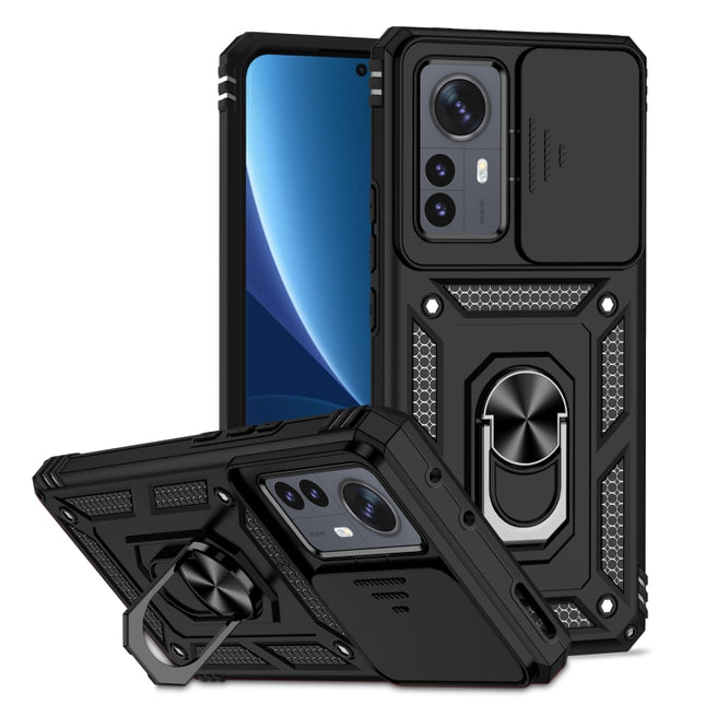 Sliding Camshield Holder Phone Case, For Xiaomi 12 Pro, For Xiaomi 12, For Xiaomi 11 Lite