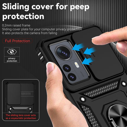 Sliding Camshield Holder Phone Case, For Xiaomi 12 Pro, For Xiaomi 12, For Xiaomi 11 Lite