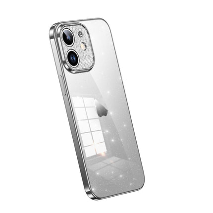 SULADA Electroplated Transparent Glittery TPU Phone Case, For iPhone 14 Pro Max, For iPhone 15, For iPhone 13 Pro Max, For iPhone 13 Pro, For iPhone 13, For iPhone 12