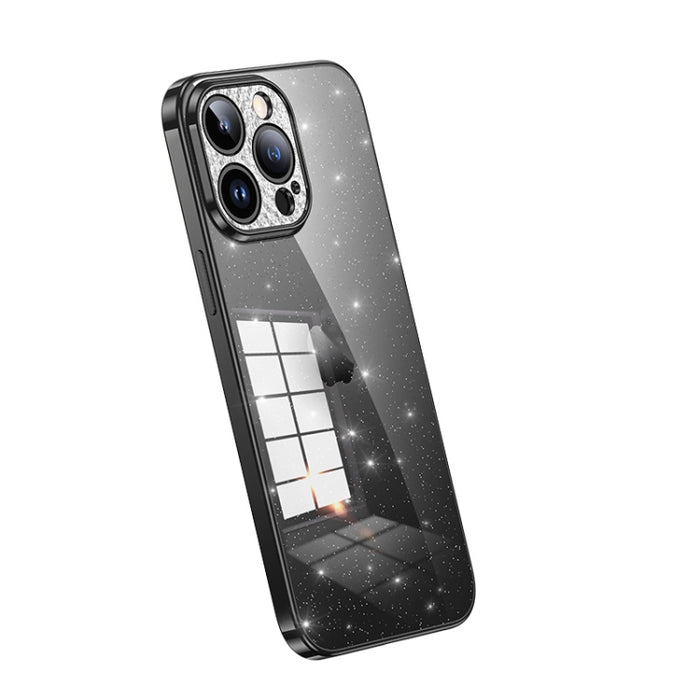 SULADA Electroplated Transparent Glittery TPU Phone Case, For iPhone 12 Pro Max, For iPhone 11