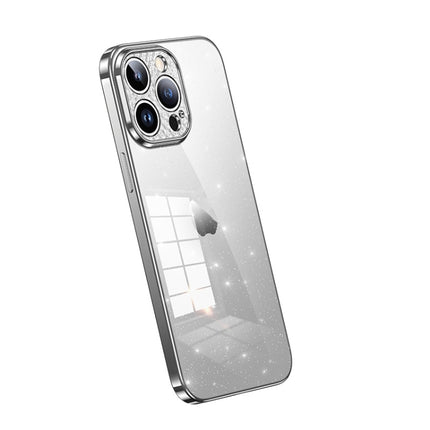 SULADA Electroplated Transparent Glittery TPU Phone Case, For iPhone 14 Plus, For iPhone 15 Pro Max, For iPhone 15 Pro, For iPhone 14, For iPhone 15 Plus, For iPhone 14 Pro