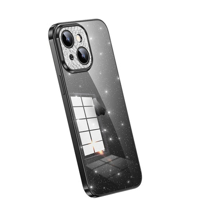 SULADA Electroplated Transparent Glittery TPU Phone Case, For iPhone 14 Pro Max, For iPhone 15, For iPhone 13 Pro Max, For iPhone 13 Pro, For iPhone 13, For iPhone 12