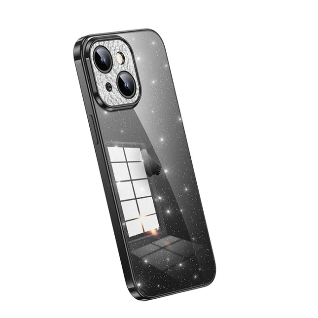 SULADA Electroplated Transparent Glittery TPU Phone Case, For iPhone 14 Pro Max, For iPhone 15, For iPhone 13 Pro Max, For iPhone 13 Pro, For iPhone 13, For iPhone 12