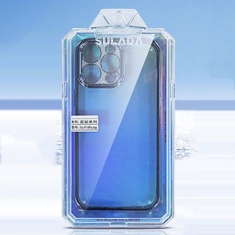SULADA Electroplated Transparent Glittery TPU Phone Case, For iPhone 14 Pro Max, For iPhone 15, For iPhone 13 Pro Max, For iPhone 13 Pro, For iPhone 13, For iPhone 12