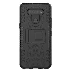 Tire Texture Shockproof TPU+PC Protective Case，with Holder, For LG K51, For LG Stylo 6, For Motorola Moto G8, For Motorola Moto G8 Power