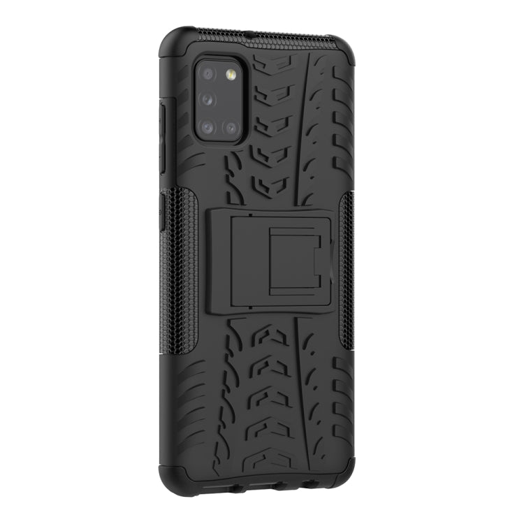 Tire Texture Shockproof TPU+PC Protective Case，with Holder