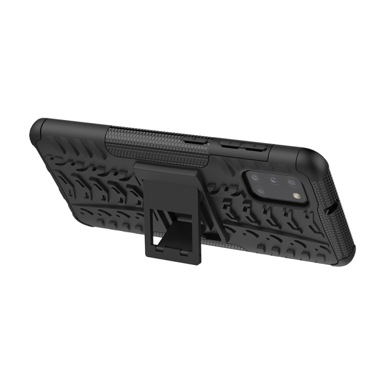 Tire Texture Shockproof TPU+PC Protective Case，with Holder