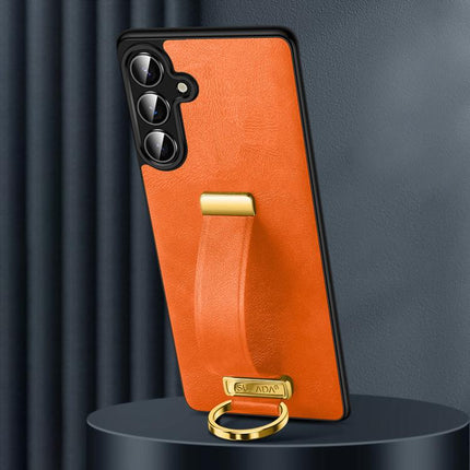 SULADA PC Hybrid Leather Texture Skin Feel Shockproof Phone Case, For Samsung Galaxy S25 5G, For Samsung Galaxy S25+ 5G, For Samsung Galaxy S25 Ultra 5G, For Samsung Galaxy S24 Ultra 5G