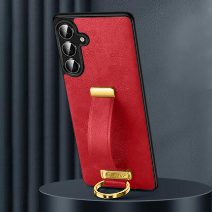 SULADA PC Hybrid Leather Texture Skin Feel Shockproof Phone Case, For Samsung Galaxy S25 5G, For Samsung Galaxy S25+ 5G, For Samsung Galaxy S25 Ultra 5G, For Samsung Galaxy S24 Ultra 5G