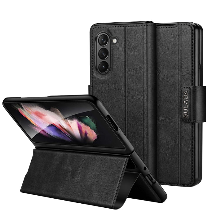 SULADA All-inclusive Magnetic Snap Flip Leather Phone Case, For Samsung Ga6axy Z Fold6, For Samsung Galaxy Z Fold5, For Samsung Galaxy Z Fold4 / W23, For Samsung Galaxy Z Fold3 / W22