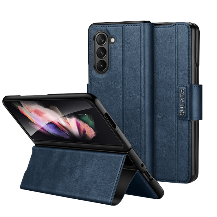 SULADA All-inclusive Magnetic Snap Flip Leather Phone Case, For Samsung Ga6axy Z Fold6, For Samsung Galaxy Z Fold5, For Samsung Galaxy Z Fold4 / W23, For Samsung Galaxy Z Fold3 / W22