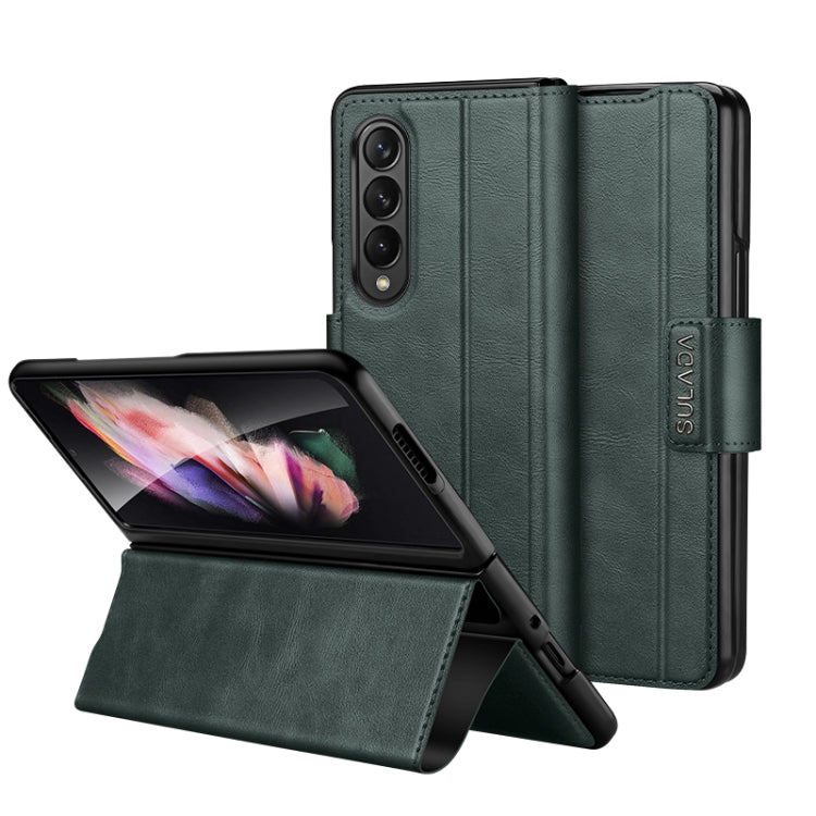 SULADA All-inclusive Magnetic Snap Flip Leather Phone Case, For Samsung Ga6axy Z Fold6, For Samsung Galaxy Z Fold5, For Samsung Galaxy Z Fold4 / W23, For Samsung Galaxy Z Fold3 / W22