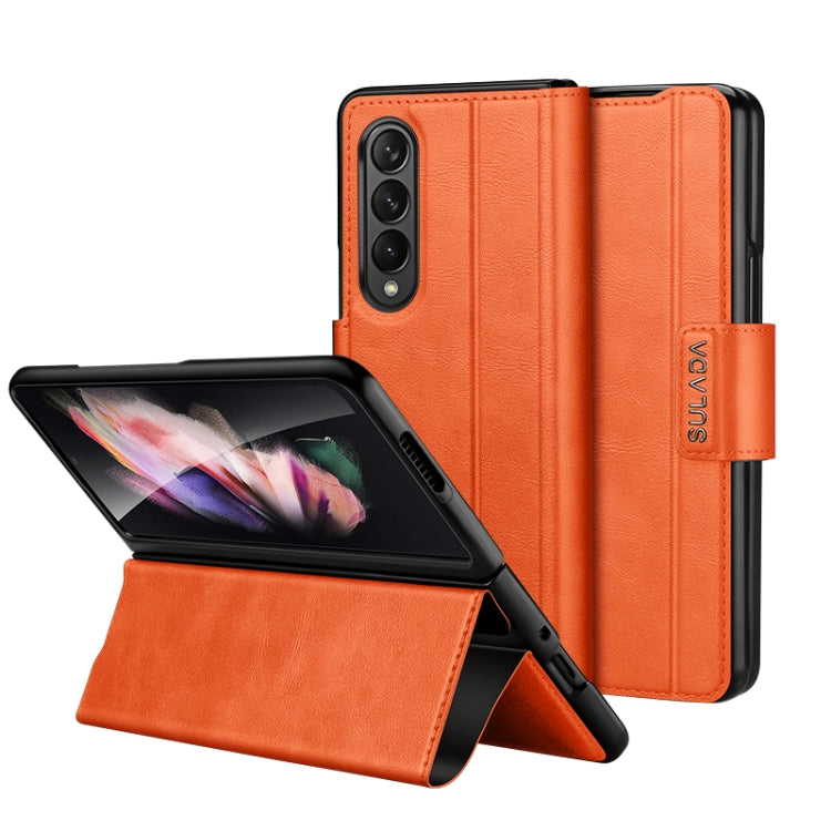 SULADA All-inclusive Magnetic Snap Flip Leather Phone Case, For Samsung Ga6axy Z Fold6, For Samsung Galaxy Z Fold5, For Samsung Galaxy Z Fold4 / W23, For Samsung Galaxy Z Fold3 / W22