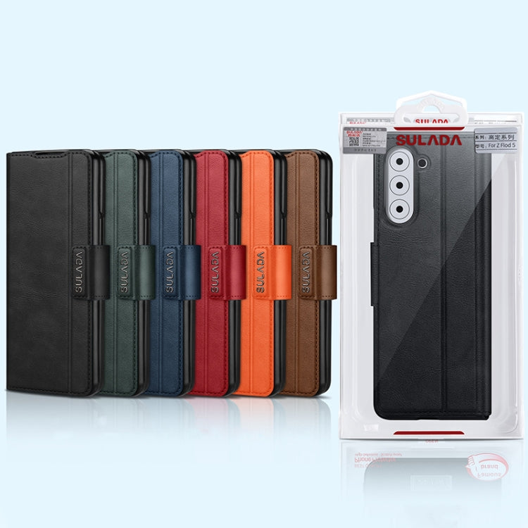 SULADA All-inclusive Magnetic Snap Flip Leather Phone Case