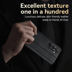SULADA All-inclusive Magnetic Snap Flip Leather Phone Case, For Samsung Ga6axy Z Fold6, For Samsung Galaxy Z Fold5, For Samsung Galaxy Z Fold4 / W23, For Samsung Galaxy Z Fold3 / W22