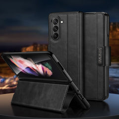 SULADA All-inclusive Magnetic Snap Flip Leather Phone Case, For Samsung Ga6axy Z Fold6, For Samsung Galaxy Z Fold5, For Samsung Galaxy Z Fold4 / W23, For Samsung Galaxy Z Fold3 / W22