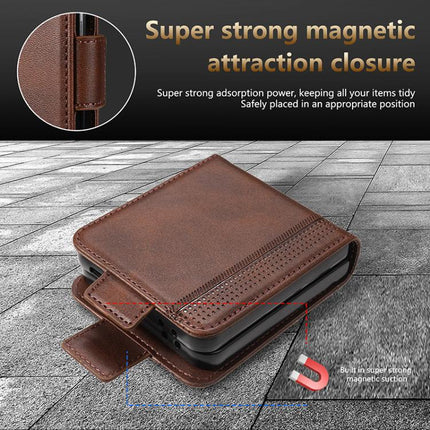 AZNS Magnetic Calf Texture Flip Leather Phone Case, For Samsung Galaxy Z Flip7 5G, For Samsung Galaxy Z Fold6 5G, For Samsung Galaxy Z Fold5 5G, For Samsung Galaxy Z Flip5 5G