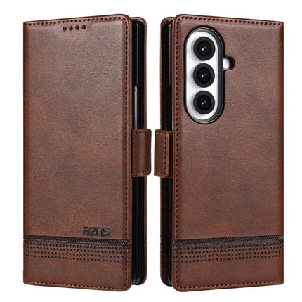 AZNS Magnetic Calf Texture Flip Leather Phone Case, For Samsung Galaxy Z Flip7 FE / Flip6, For Samsung Galaxy Z Fold7 5G, For Samsung Galaxy Z Flip7 5G, For Samsung Galaxy Z Fold6 5G