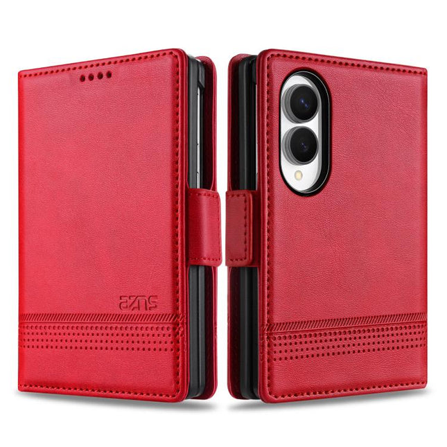 AZNS Magnetic Calf Texture Flip Leather Phone Case, For Galaxy Z Fold8 5G, For Galaxy Z Fold8 Ultra 5G, For Galaxy Z Flip8 5G, For Samsung Galaxy Z Flip7 FE / Flip6