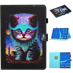 Colored Drawing Stitching Horizontal Flip Leather Case, with Holder & Card Slots & Sleep / Wake-up Function, For iPad 10.2 / Air 2019 / Pro 10.5, For iPad Pro 11 (2020), For iPad mini 5 / 4 / 3 / 2 / 1, For  Lenovo Tab FHD M10 Plus X606F