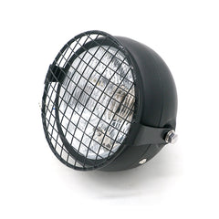 Motorcycle Reticular Retro Lamp LED Headlight Modification Accessories for Halley CG125 / GN125, DM-DD-023, DM-DD-023 (Yellow)