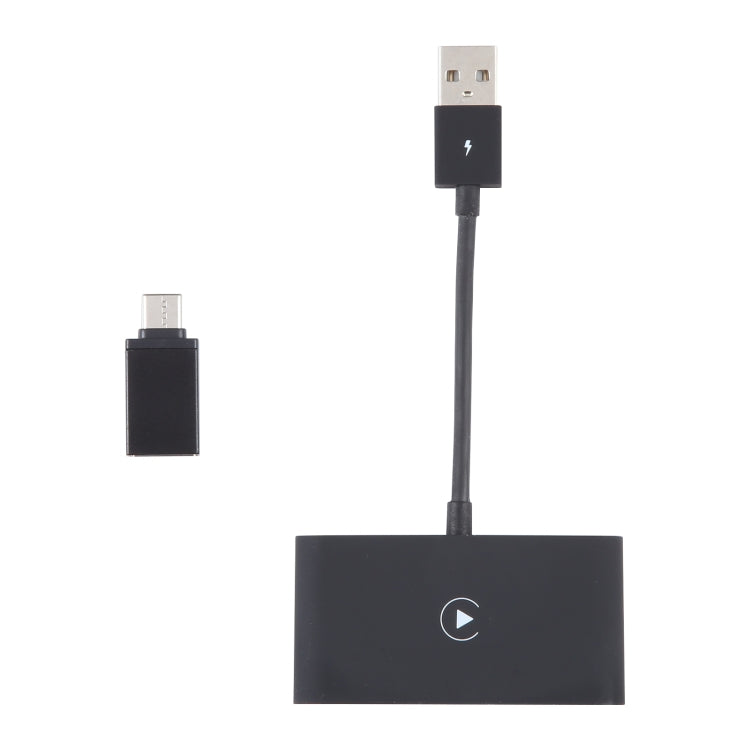 USB + USB-C / Type-C Wired to Wireless Carplay Adapter for iPhone