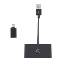 USB + USB-C / Type-C Wired to Wireless Carplay Adapter for iPhone