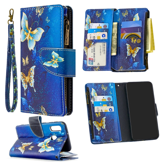 Colored Drawing Pattern Zipper Horizontal Flip Leather Case with Holder & Card Slots & Wallet, For Samsung Galaxy A01, For Samsung Galaxy A10e/A20e, For Samsung Galaxy A10