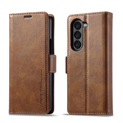 LC.IMEEKE RFID Anti-theft Leather Phone Case, For Galaxy Z Fold8 5G, For Galaxy Z Fold8 Ultra 5G, For Galaxy Z Flip8 5G, For Samsung Galaxy Z Flip6 / Flip7 FE, For Samsung Galaxy Z Fold7 5G, For Samsung Galaxy Z Flip7 5G
