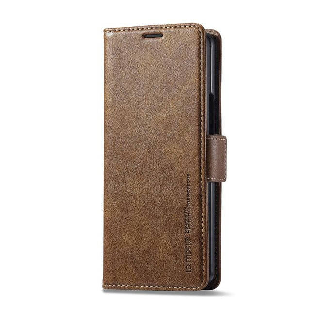 LC.IMEEKE RFID Anti-theft Leather Phone Case, For Galaxy Z Fold8 Ultra 5G, For Galaxy Z Flip8 5G, For Samsung Galaxy Z Flip6 / Flip7 FE, For Samsung Galaxy Z Fold7 5G, For Samsung Galaxy Z Flip7 5G, For Samsung Galaxy Z Fold6 5G