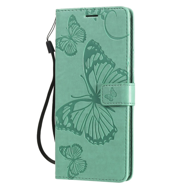 3D Butterflies Embossing Pattern Horizontal Flip Leather Case with Holder & Card Slot & Wallet