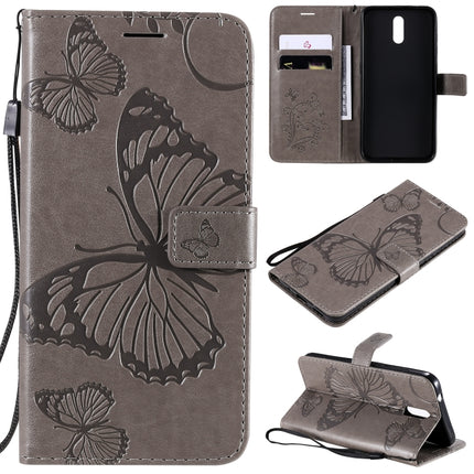 3D Butterflies Embossing Pattern Horizontal Flip Leather Case with Holder & Card Slot & Wallet, For OPPO Realme 6, For Nokia 1.3, For Nokia 2.3