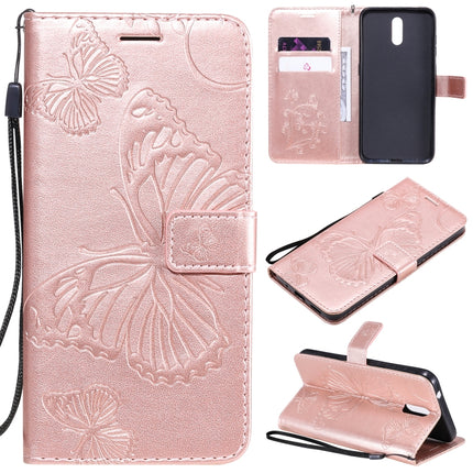 3D Butterflies Embossing Pattern Horizontal Flip Leather Case with Holder & Card Slot & Wallet, For OPPO Realme 6, For Nokia 1.3, For Nokia 2.3