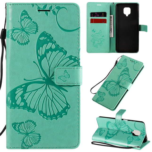 3D Butterflies Embossing Pattern Horizontal Flip Leather Case with Holder & Card Slot & Wallet