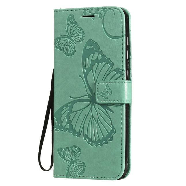 3D Butterflies Embossing Pattern Horizontal Flip Leather Case with Holder & Card Slot & Wallet