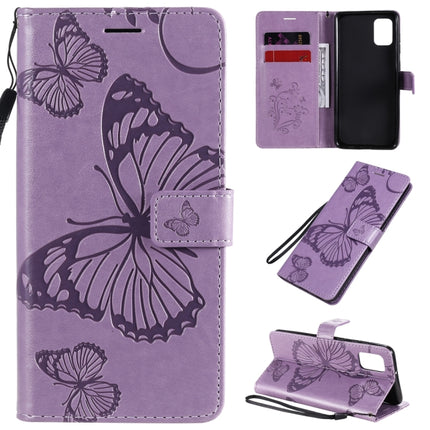 3D Butterflies Embossing Pattern Horizontal Flip Leather Case with Holder & Card Slot & Wallet, For Samsung Galaxy A11, For Samsung Galaxy A21s, For Samsung Galaxy A31