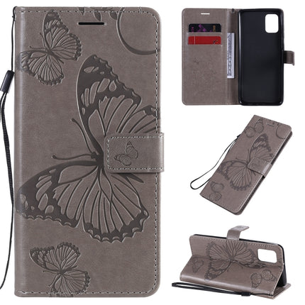 3D Butterflies Embossing Pattern Horizontal Flip Leather Case with Holder & Card Slot & Wallet, For Samsung Galaxy A11, For Samsung Galaxy A21s, For Samsung Galaxy A31