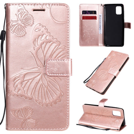 3D Butterflies Embossing Pattern Horizontal Flip Leather Case with Holder & Card Slot & Wallet, For Samsung Galaxy A11, For Samsung Galaxy A21s, For Samsung Galaxy A31