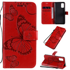 3D Butterflies Embossing Pattern Horizontal Flip Leather Case with Holder & Card Slot & Wallet, For Samsung Galaxy A21s, For Samsung Galaxy A31, For Samsung Galaxy A41, For Samsung Galaxy A51 5G