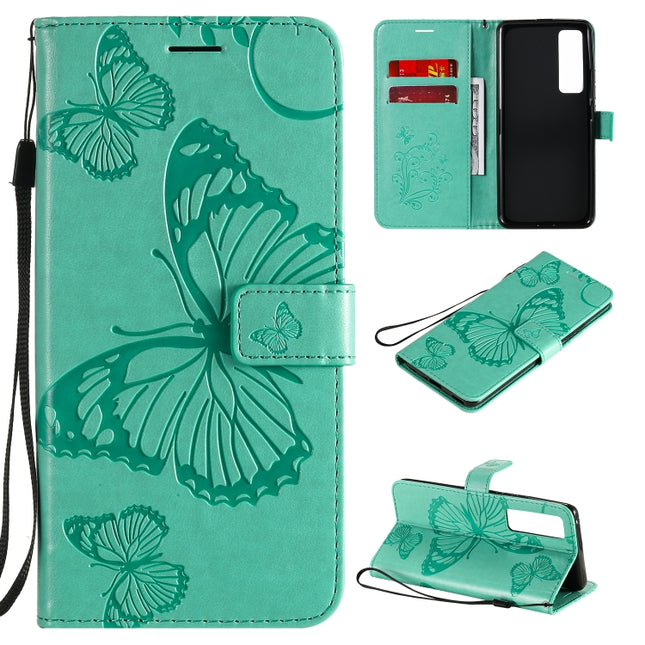 3D Butterflies Embossing Pattern Horizontal Flip Leather Case with Holder & Card Slot & Wallet