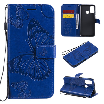 3D Butterflies Embossing Pattern Horizontal Flip Leather Case with Holder & Card Slot & Wallet