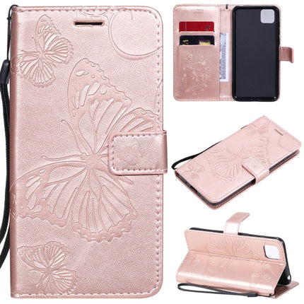 3D Butterflies Embossing Pattern Horizontal Flip Leather Case with Holder & Card Slot & Wallet