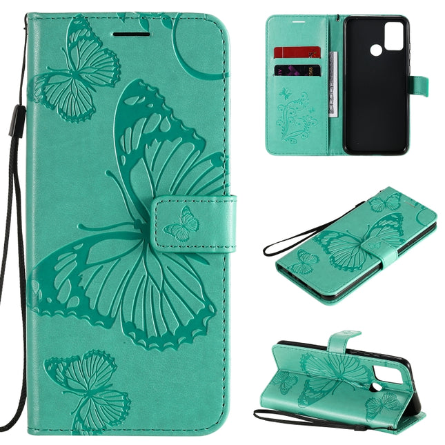 3D Butterflies Embossing Pattern Horizontal Flip Leather Case with Holder & Card Slot & Wallet