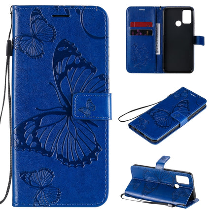 3D Butterflies Embossing Pattern Horizontal Flip Leather Case with Holder & Card Slot & Wallet