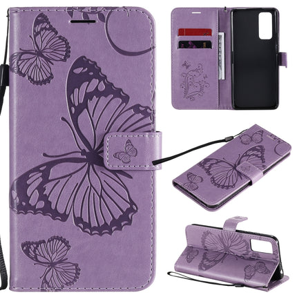3D Butterflies Embossing Pattern Horizontal Flip Leather Case with Holder & Card Slot & Wallet
