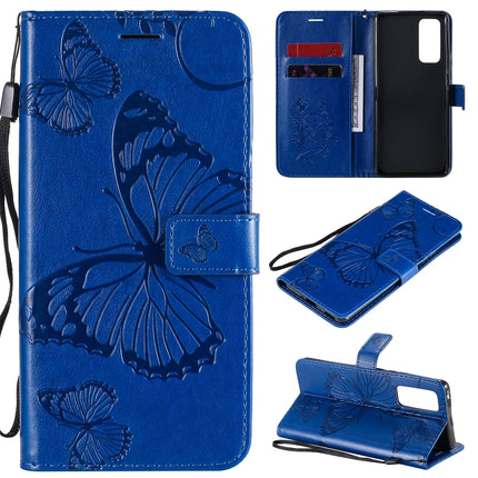 3D Butterflies Embossing Pattern Horizontal Flip Leather Case with Holder & Card Slot & Wallet
