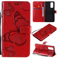 3D Butterflies Embossing Pattern Horizontal Flip Leather Case with Holder & Card Slot & Wallet, For Huawei Honor 9A, For Huawei Honor 30 Pro / 30 Pro Plus, For Huawei Honor 30