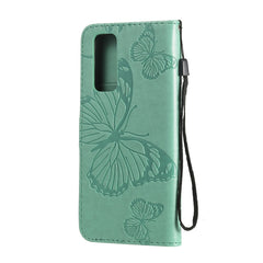 3D Butterflies Embossing Pattern Horizontal Flip Leather Case with Holder & Card Slot & Wallet, For Huawei Honor Play 4T Pro