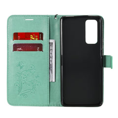 3D Butterflies Embossing Pattern Horizontal Flip Leather Case with Holder & Card Slot & Wallet, For Huawei Honor Play 4T Pro